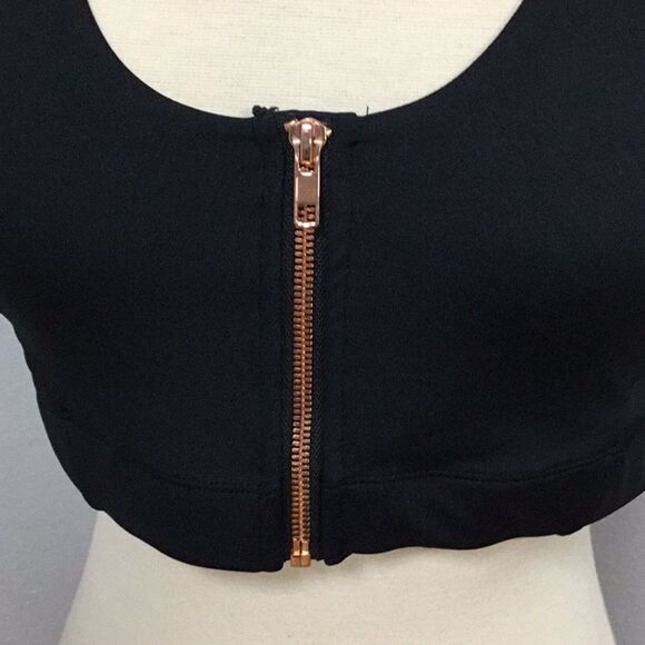 The Barre Code Racerback Zip Up Bra Size Large - Picture 2 of 4
